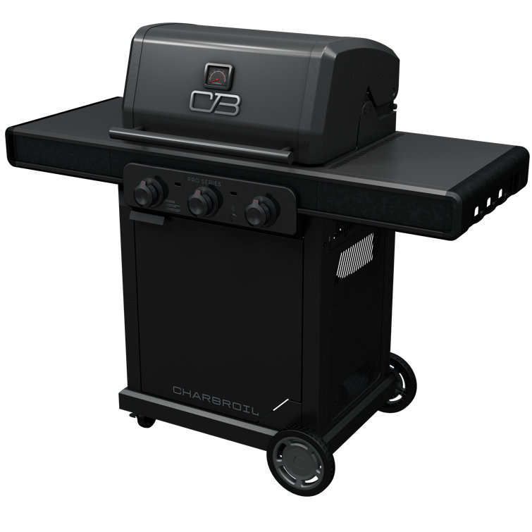 Charbroil Pro Series 3 Burner Infrared Gas Grill Matte Black